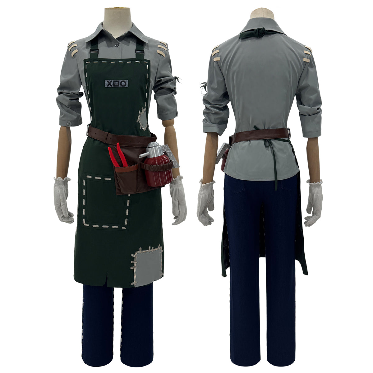 Pre-sale HOLOUN Identity V Game Emma Woods Gardener Cosplay Costume Halloween Convention Christmas Shirt Pants Apron Hat Gloves