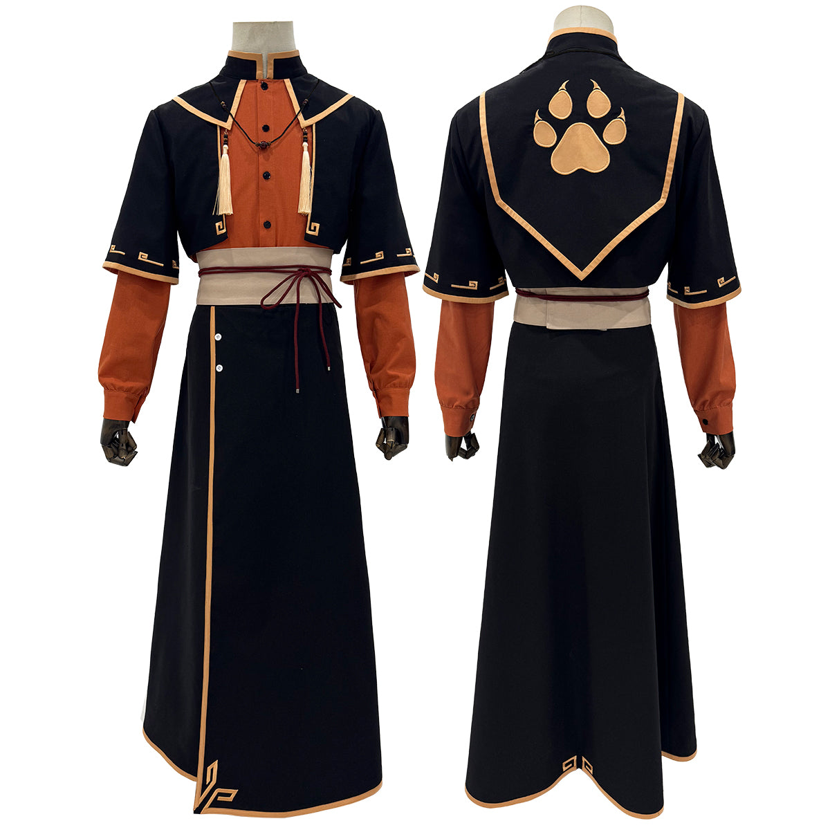 Pre-sale HOLOUN Xiao Hei Anime Sakini Cosplay Costume Embroidery Top Skirt Coat Belt Animation Convention Halloween Christmas Gift