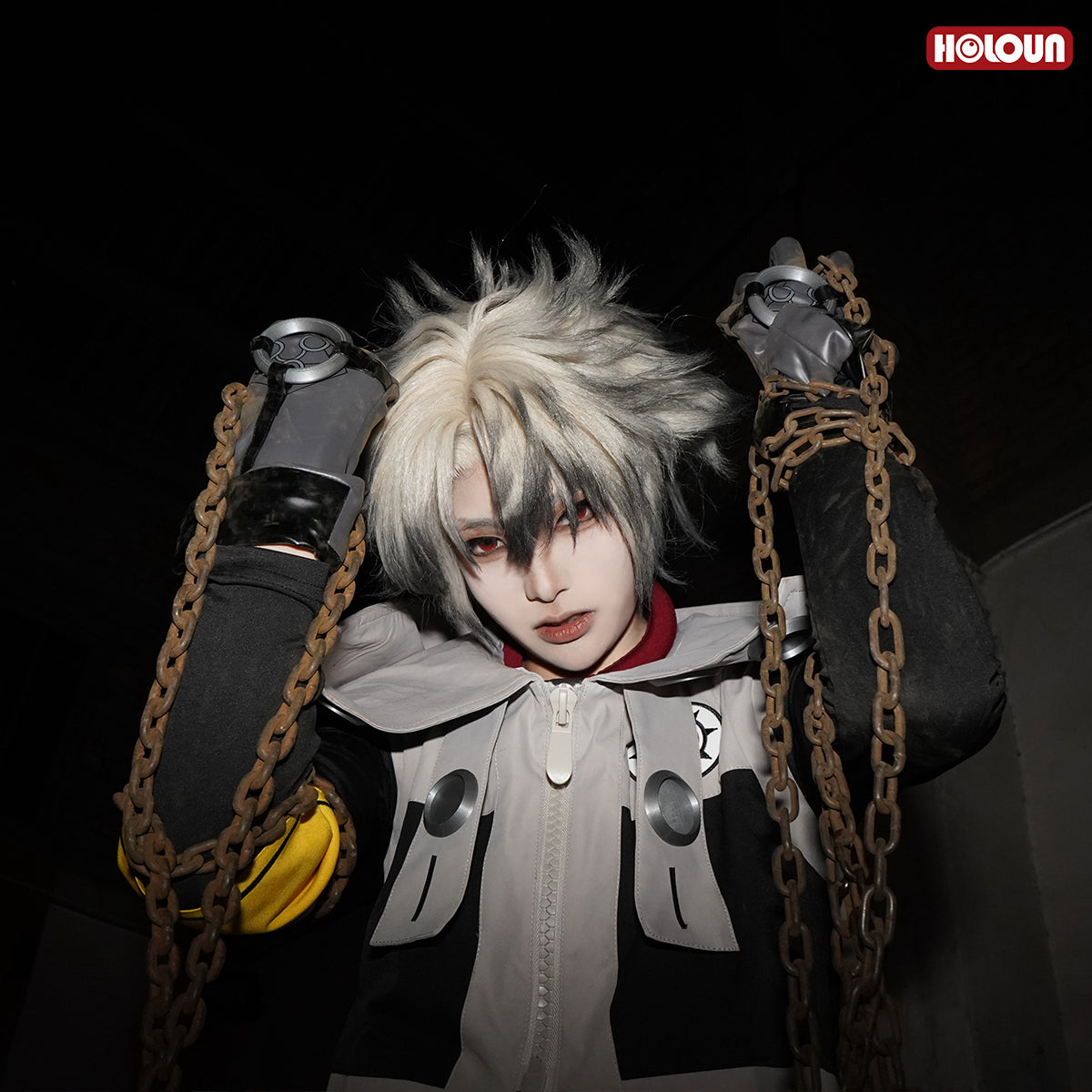 HOLOUN Gachiakuta Anime Rudo Cosplay Costume Convention Halloween Christmas Embroidery Armband T-Shirt Pants Coat Bag Gloves