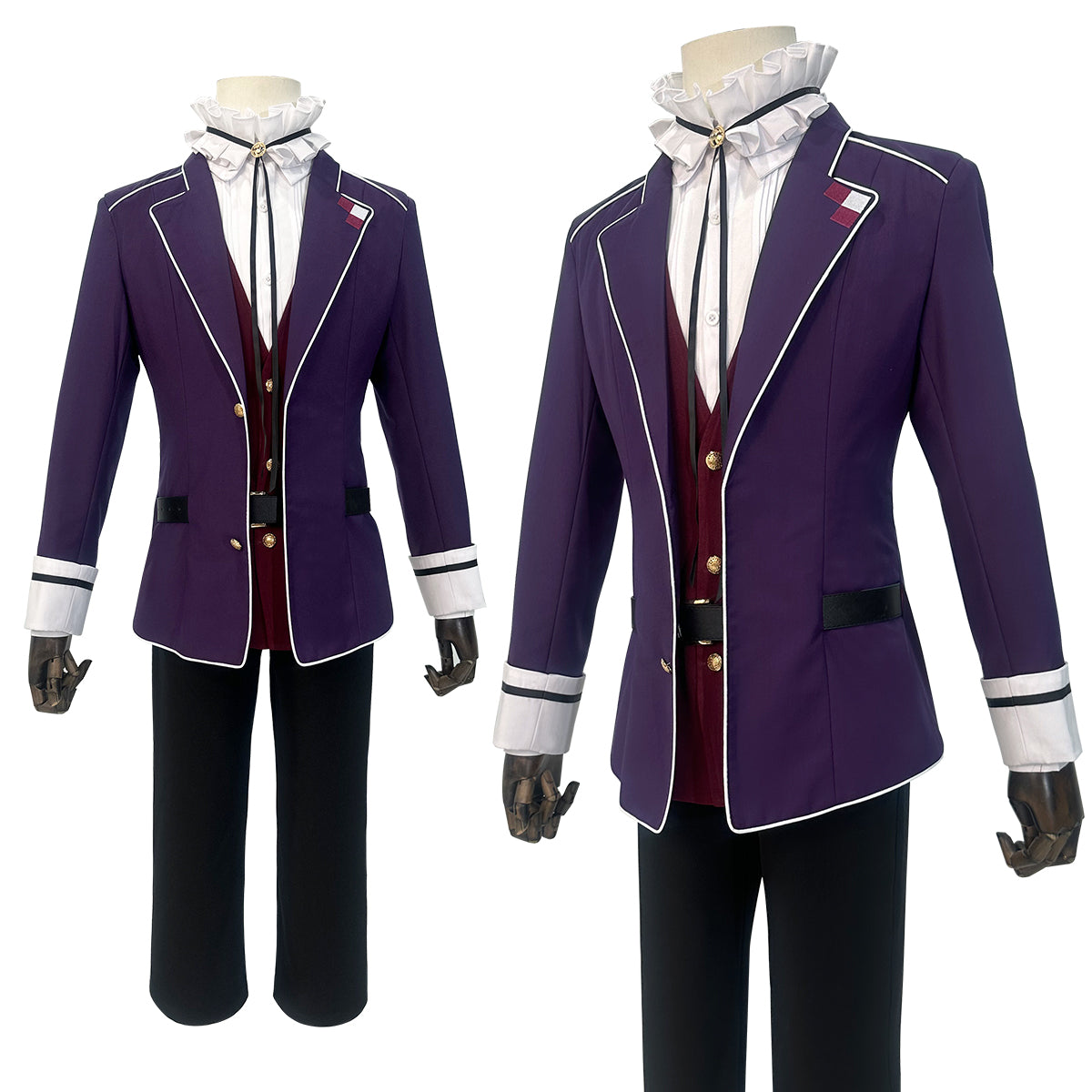 HOLOUN Diabolik Lovers Anime Sakamaki Kanato Cosplay Costume School Uniform Embroided Suit Pants Shirt Vest Halloween Cos