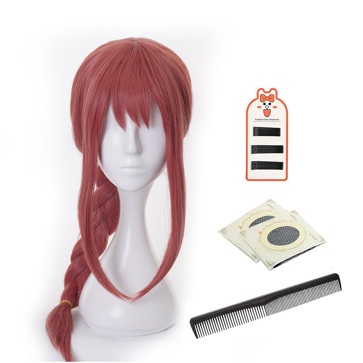 Pre-sale HOLOUN Chainsaw Anime Makima Cosplay Costume Wig White Shirt Black Coat Pant Tie Halloween Christmas Convention Daily Wear