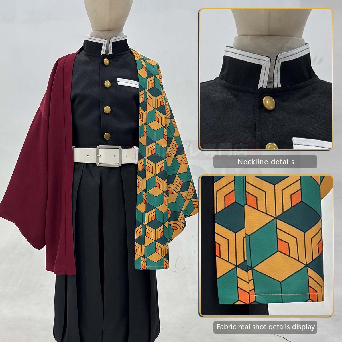 Pre-sale HOLOUN Anime Tomioka Giyuu Kochou Shinobu Agatsuma Zenitsu Kamado Tanjirou Cosplay Costume  Kid Child Haori Top Pants Halloween Christmas