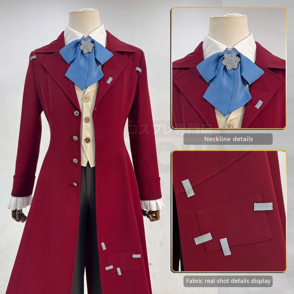 Pre-sale HOLOUN Identity V Game Composer Frederick Kreiburg Cosplay Costume Vest Shirt Tie Coat Pants Convention Halloween Christmas