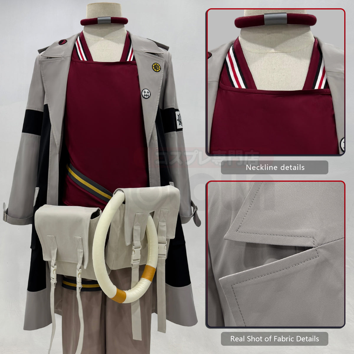 Pre-sale HOLOUN Gachiakuta Anime Enjin Cosplay Costume Embroidery Jacket Pants Bag Convention Halloween Christmas