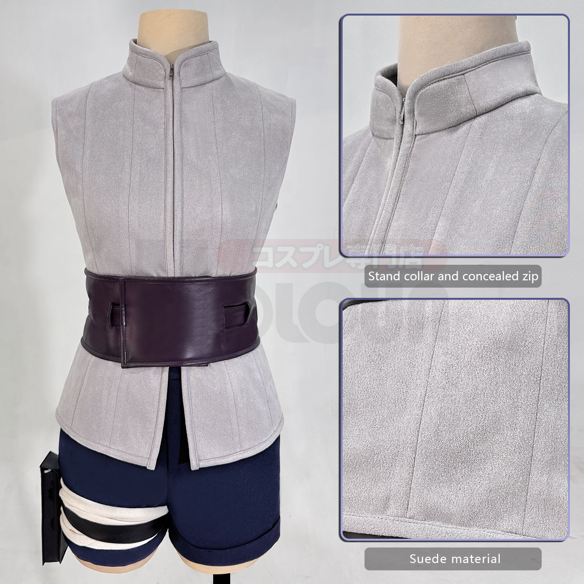 HOLOUN Anime Hyuga Hinata Cosplay Costume Wig Top Shorts Waist Bag Christmas Gift