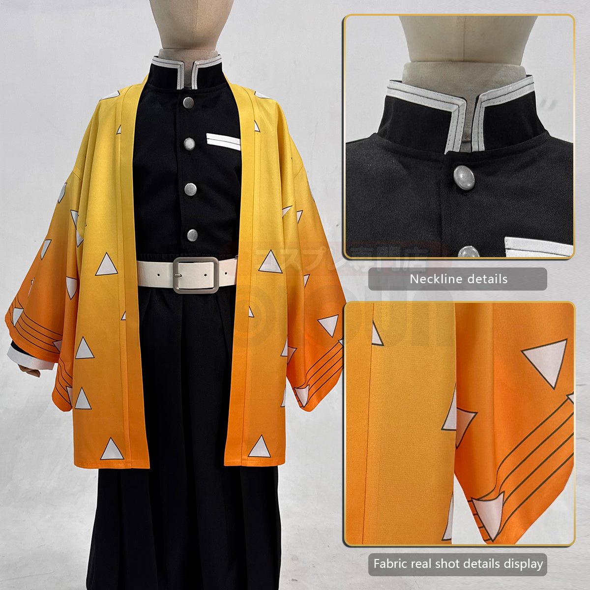 Pre-sale HOLOUN Anime Tomioka Giyuu Kochou Shinobu Agatsuma Zenitsu Kamado Tanjirou Cosplay Costume  Kid Child Haori Top Pants Halloween Christmas