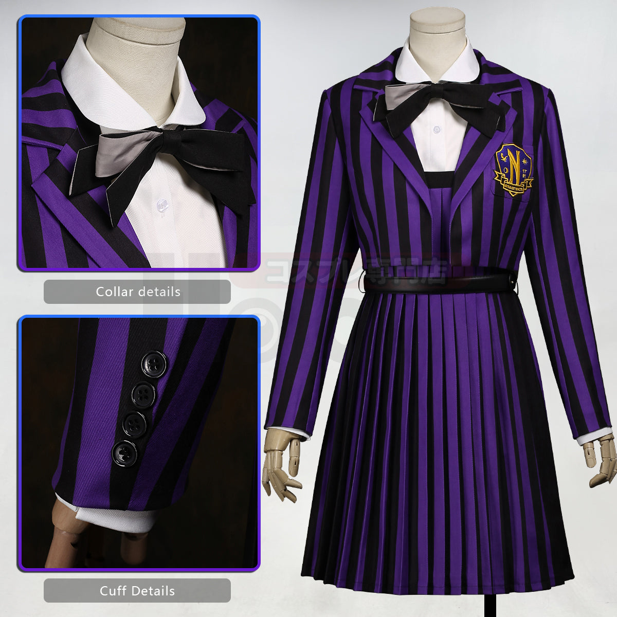 Pre-sale HOLOUN Enid Sinclair Cosplay Costume  School Uniform Embroidery Coat Shirt Dress Convention Halloween Christmas Gift