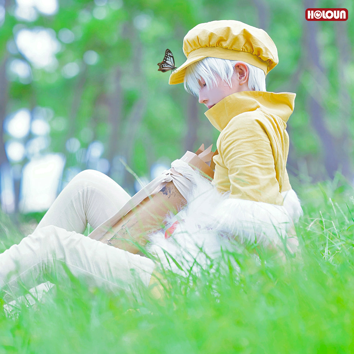 HOLOUN STONE Anime Saionji Ukyo Cosplay Costume Pants Hat Animation Convention 2025 Halloween Christmas Gift