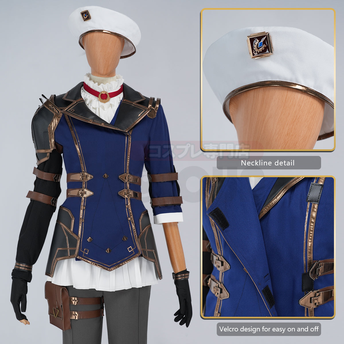 HOLOUN LOL Arcane Season 2 Game Caitlyn Kiramman Cosplay Costume Uniform Pants Jacket Halloween Christmas Gift Cos Convention