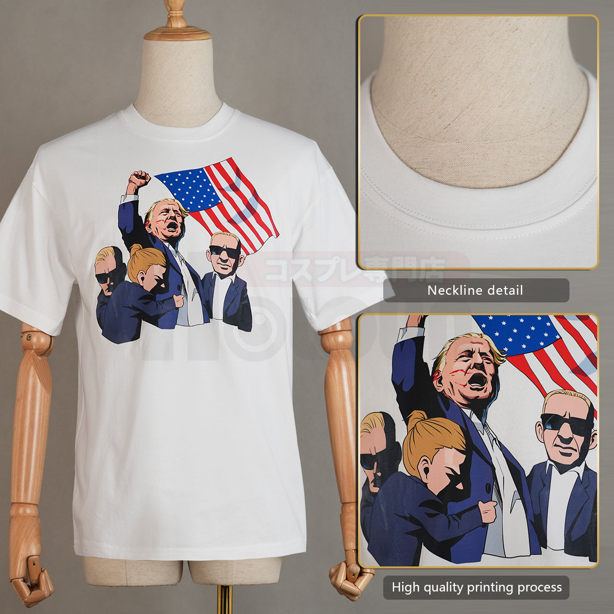 Donald Trump 2024 President Black White T-shirt Daily Wear Make America Great Again Thanksgiving Day Christmas Gift