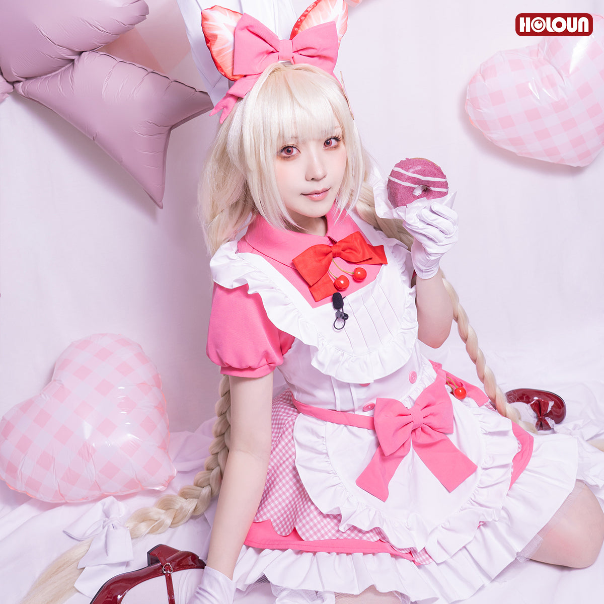 HOLOUN NIKKE The Goddess of Victory Game Crust  Cosplay Costume Maid Dress Cos Animation Convention Halloween Christmas Gift