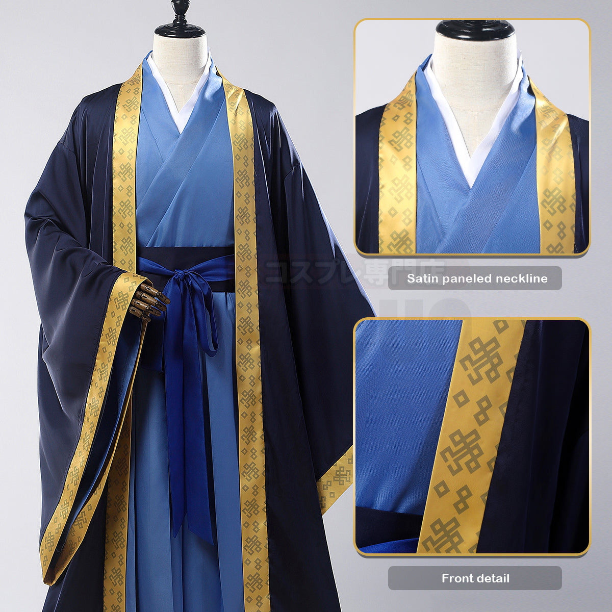 HOLOUN The Apothecary Anime Jinshi Cosplay Costume Cos Convention Hanfu Blue Robe Halloween Christmas Gift