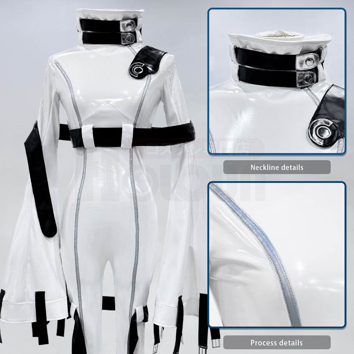 HOLOUN CODE GEASS Lelouch of the Rebellion Anime CC Cosplay Costume White Uniform Jumpsuit Strait-Jacket C.C. Halloween Gift