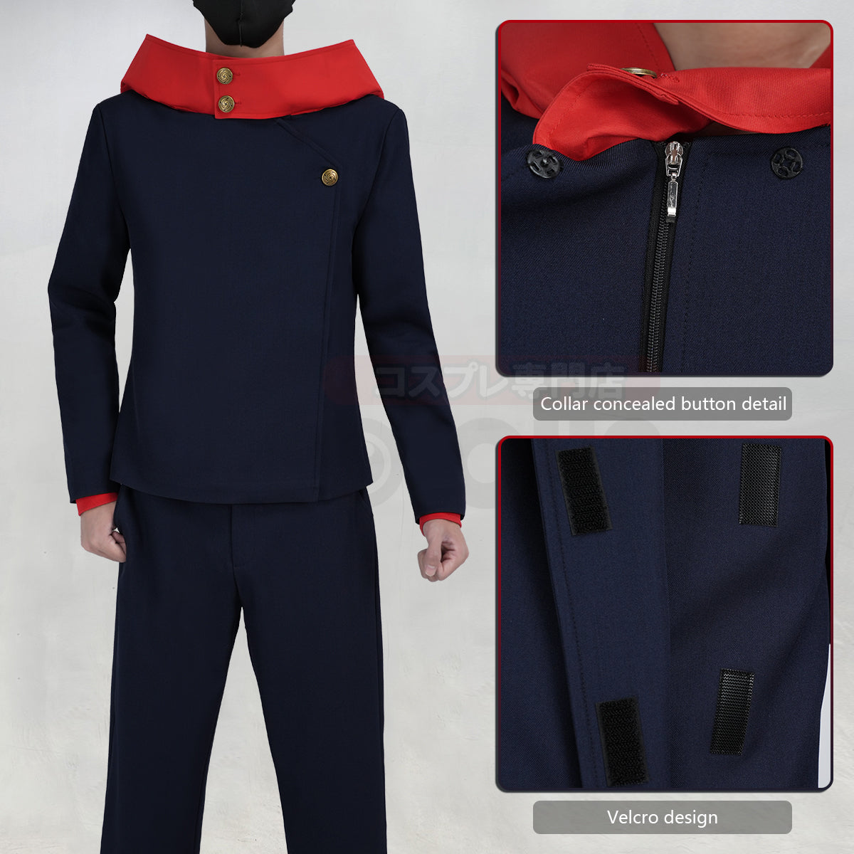 HOLOUN Anime Itadori Yuji  Yuta Okkotsu Cosplay Costume Wig Jacket Pants Upgraded version Halloween Christmas Convention Gift