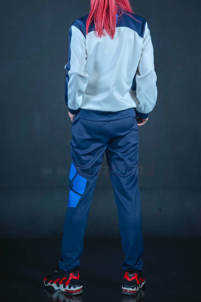 HOLOUN Blue Lock Anime Reo Nagi Bachira Isagi Chigir Cosplay Costume Full-Zip Pocket Sportswear Tracksuit Embroidery Hoodie