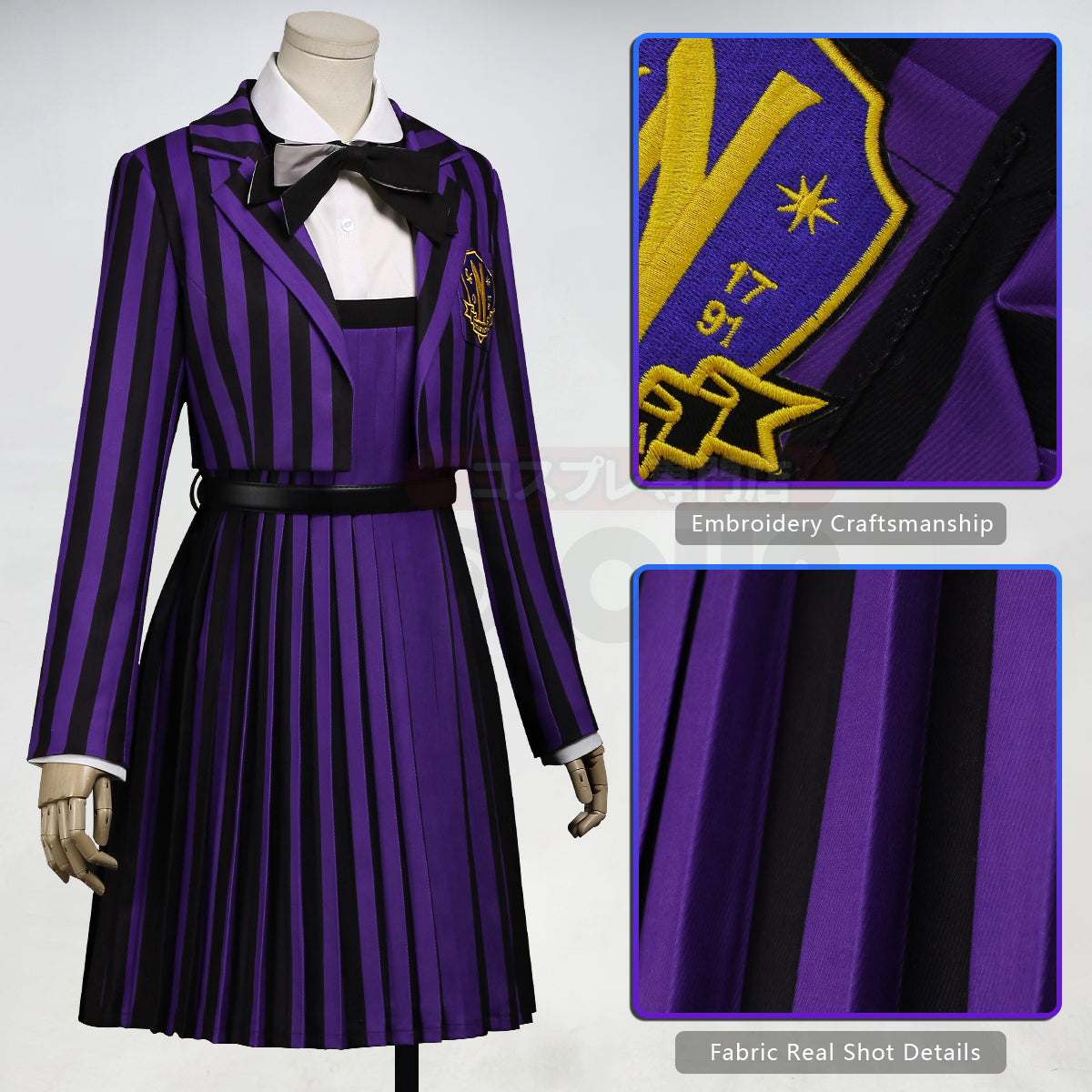 Pre-sale HOLOUN Enid Sinclair Cosplay Costume  School Uniform Embroidery Coat Shirt Dress Convention Halloween Christmas Gift