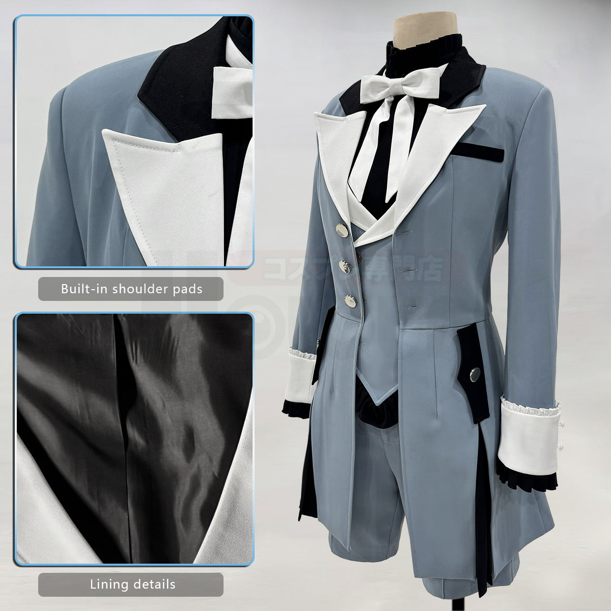 Pre-sale HOLOUN Anime Ciel Phantomhive Brother Cosplay Costume Coat Shorts Shirt Vest Animation Convention Halloween Christmas