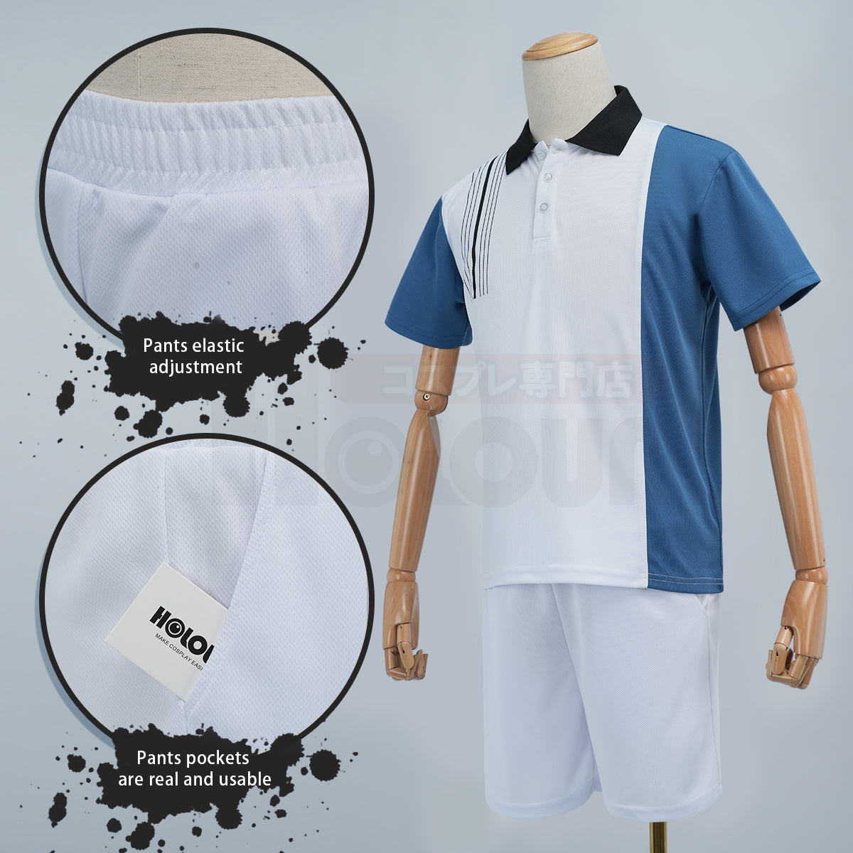 HOLOUN The Prince of Tennis Anime Atobe Keigo Oshitari Yushi Kabaji Munehiro Cosplay Costume Hyotei Gakuen Jerseys Tracksuit