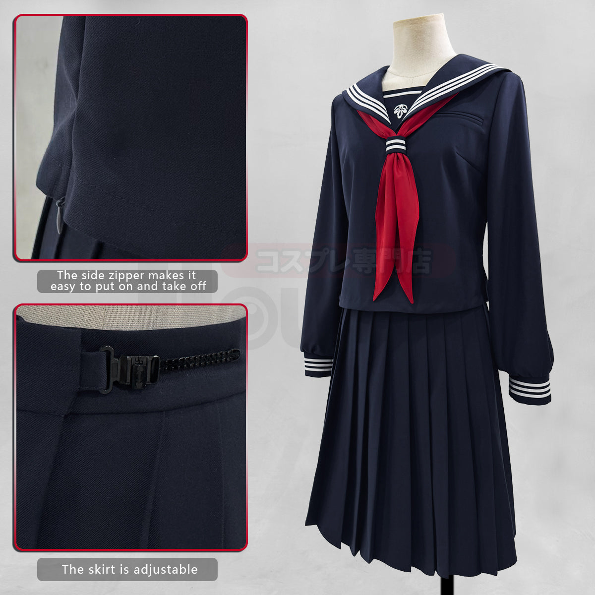 Pre-sale HOLOUN Silent Game Hinako Shimizu Cosplay Costume JK Skirt School Uniform Convention Halloween Christmas