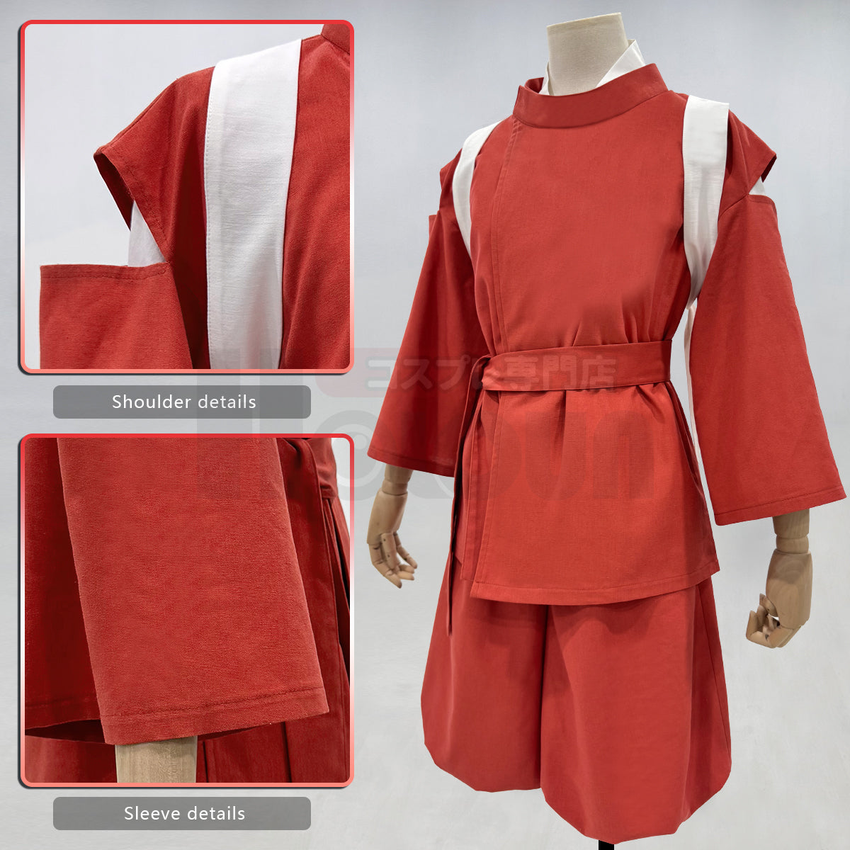 Pre-sale HOLOUN Spirited Anime Chihiro Ogino Sen Cosplay Costume Top Shorts Adult Version Cos Convention Halloween Christmas