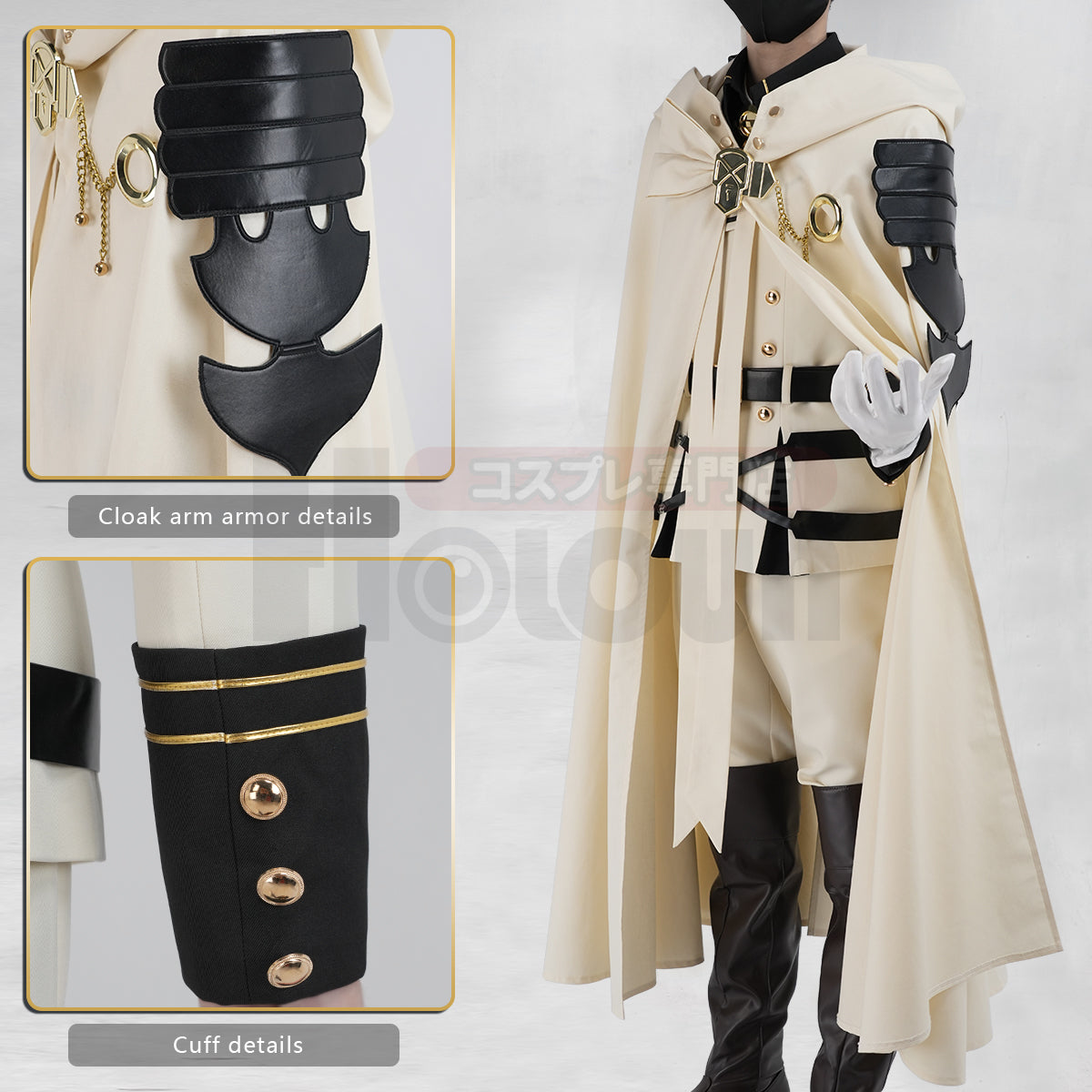 Pre-sale HOLOUN Seraph Of The End Anime Mikaela Hyakuya Cosplay Costume Cloak Jacket Pants Shirt Halloween Christmas Convention