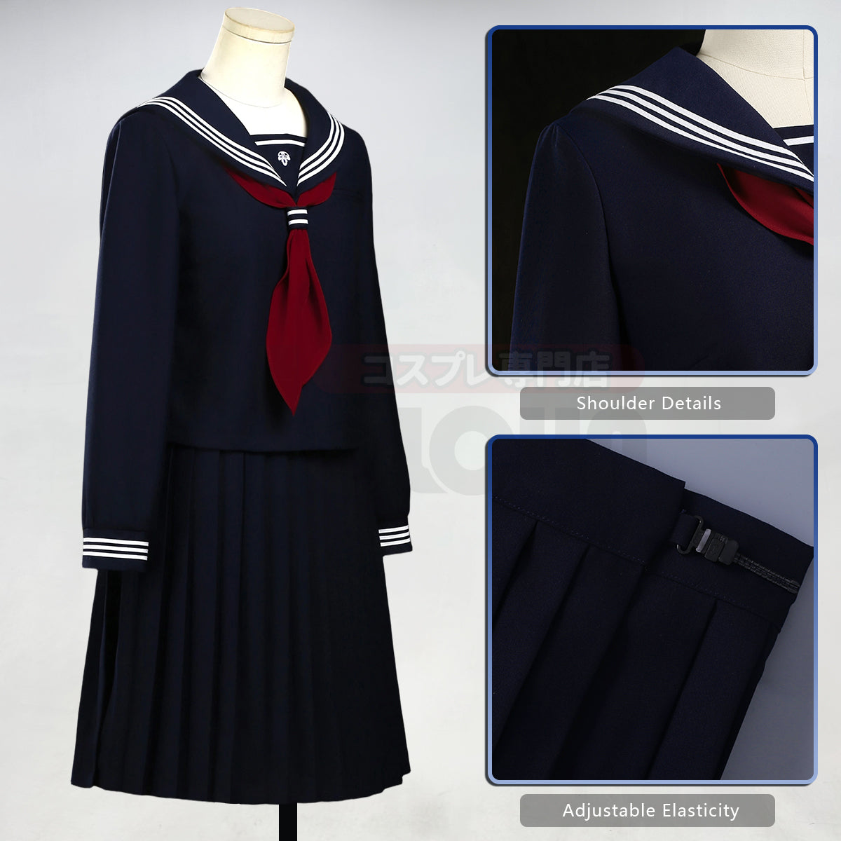 HOLOUN Silent Game Hinako Shimizu Cosplay Costume JK Skirt School Uniform Convention Halloween Christmas