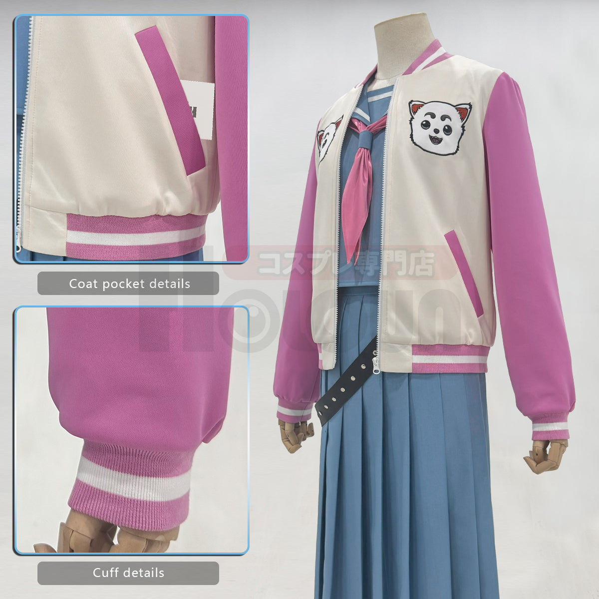 Pre-sale HOLOUN Gintama Anime Kagura Cosplay Costume Jacket Sailor Jk Uniform Halloween Christmas Animation Convention Latest Version