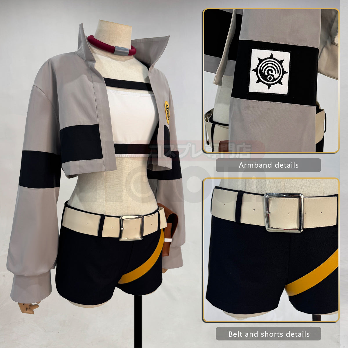 HOLOUN Gachiakuta Anime Riyo Cosplay Costume Convention Halloween Christmas Embroidery Top Vest Short Backpack Waist Bag
