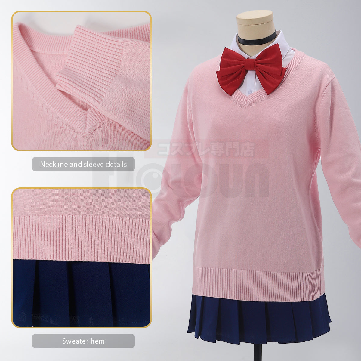 HOLOUN Dan Da Dan Dandadan Anime Momo Ayase Cosplay Costume School Uniform Suit Shirt Skirt Christmas Gift