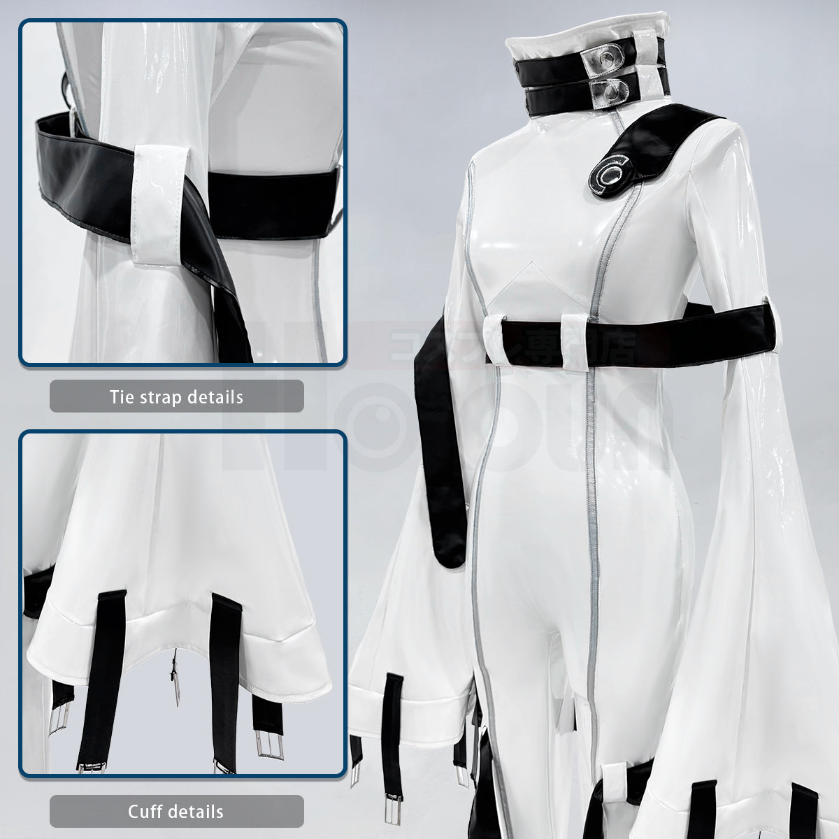 HOLOUN CODE GEASS Lelouch of the Rebellion Anime CC Cosplay Costume White Uniform Jumpsuit Strait-Jacket C.C. Halloween Gift