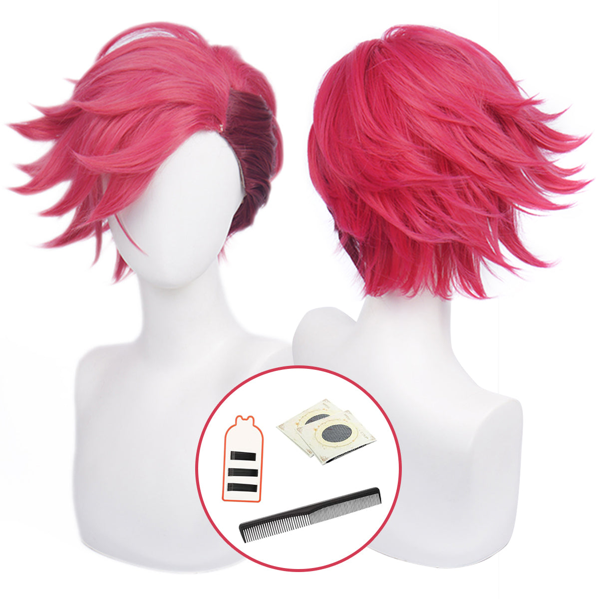 Pre-sale HOLOUN LOL Game Vi The Piltover Enforce Cosplay Costume Wig Faux Leather Jacket  Halloween Christmas Convention Pants Vest