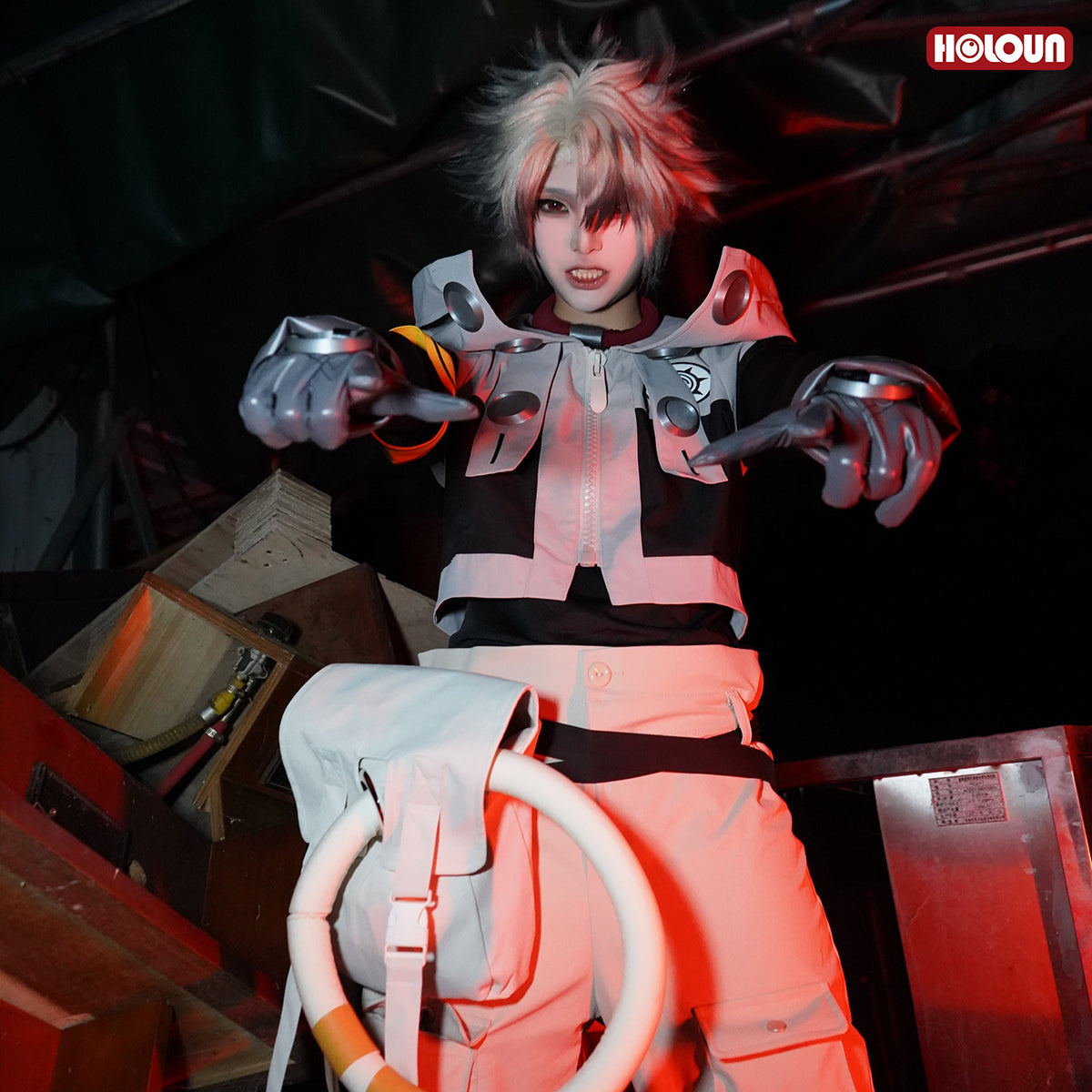 HOLOUN Gachiakuta Anime Rudo Cosplay Costume Convention Halloween Christmas Embroidery Armband T-Shirt Pants Coat Bag Gloves