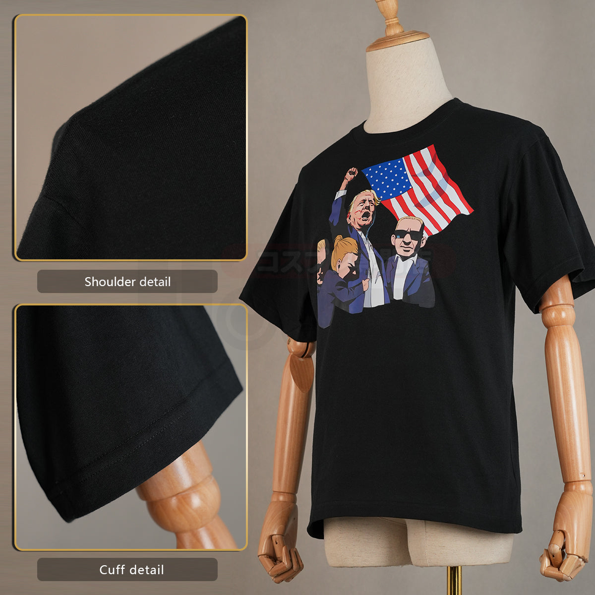 Donald Trump 2024 President Black White T-shirt Daily Wear Make America Great Again Thanksgiving Day Christmas Gift