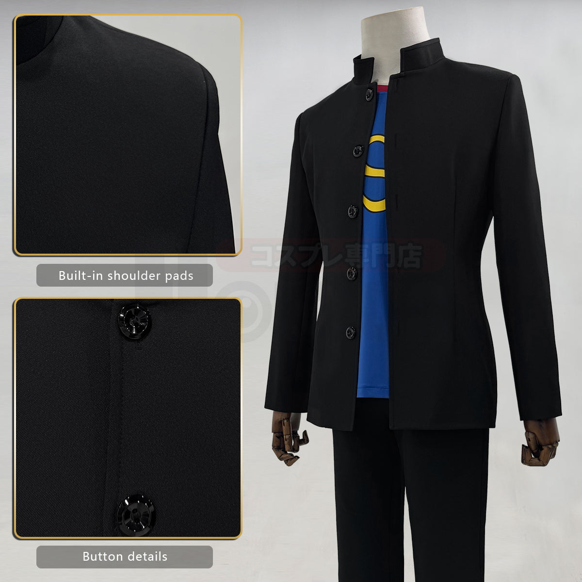 Pre-sale HOLOUN Gintama Anime Okita Sougo Cosplay Costume Coat Pants T-shirt Convention Halloween Christmas