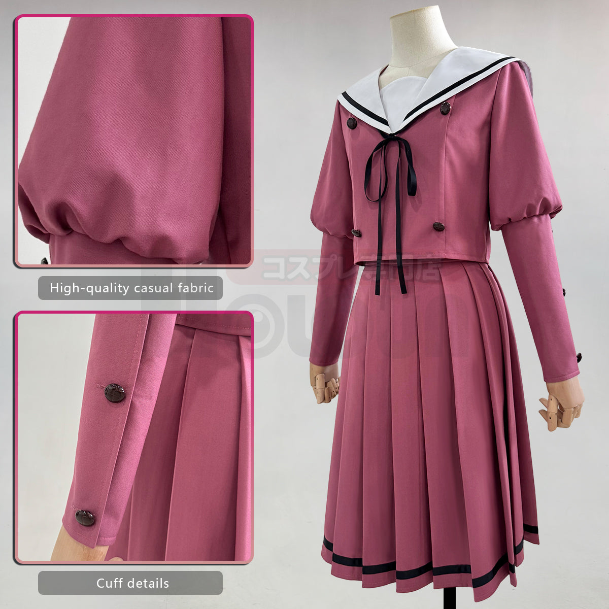 Pre-sale HOLOUN The Fragrant Flower Blooms with Dignity Anime Waguri Kaoruko Cosplay Costume JK Skirt Uniform Daily Halloween Christmas