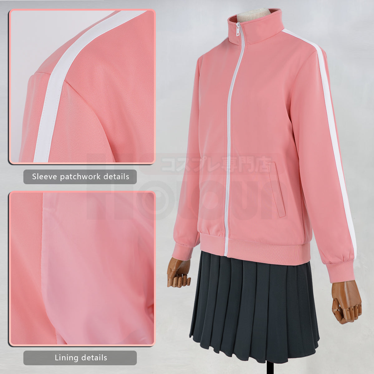 HOLOUN Bocchi The Rock Anime Gotoh Hitori Cosplay Costume Pink Tracksuit JK Skirt Pants T-shirt School Uniform Daily Wear
