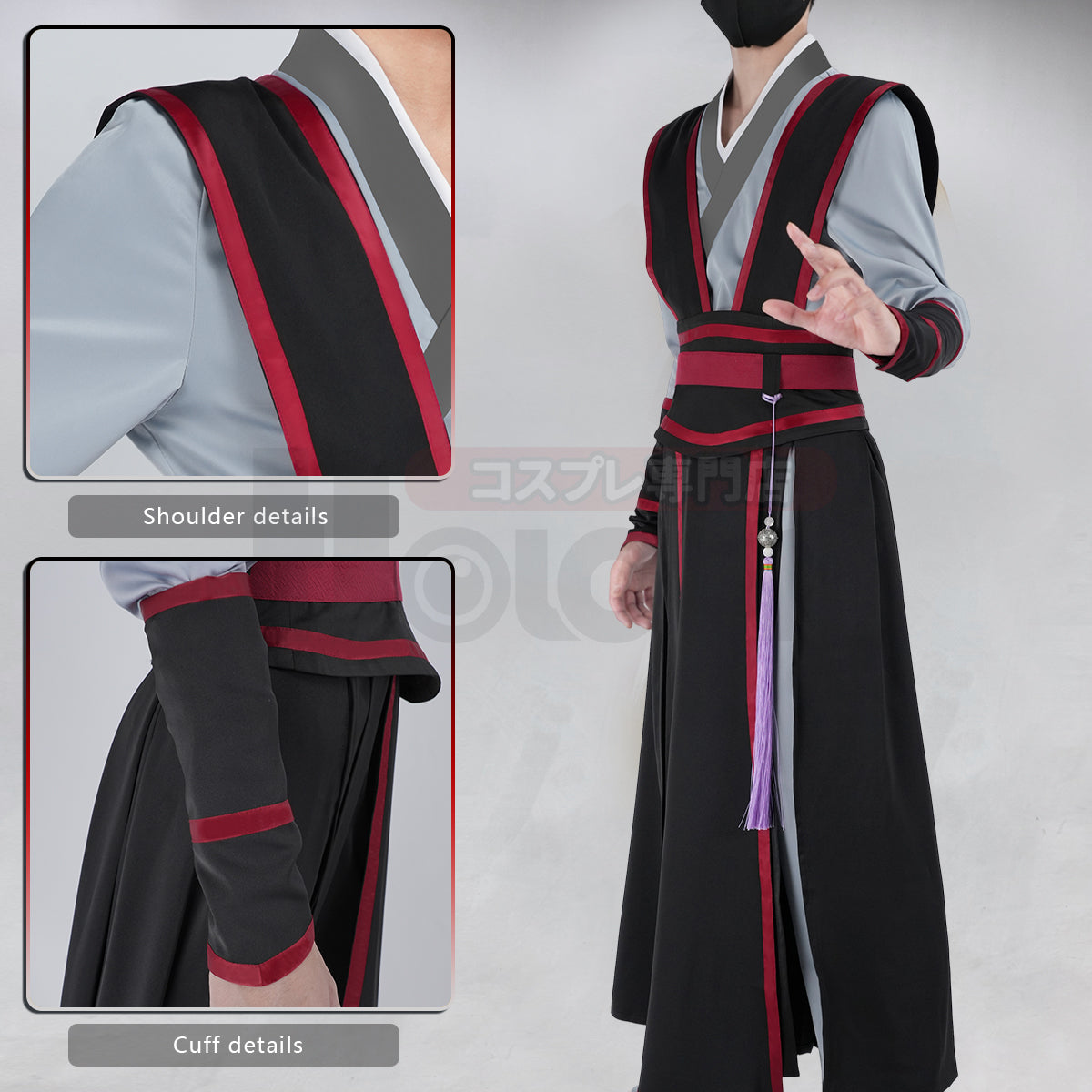 Pre-sale HOLOUN Mo Dao Zu Shi Anime Wei Wuxian Cosplay Costume Grandmaster of Demonic Cultivation Halloween Christmas Convention