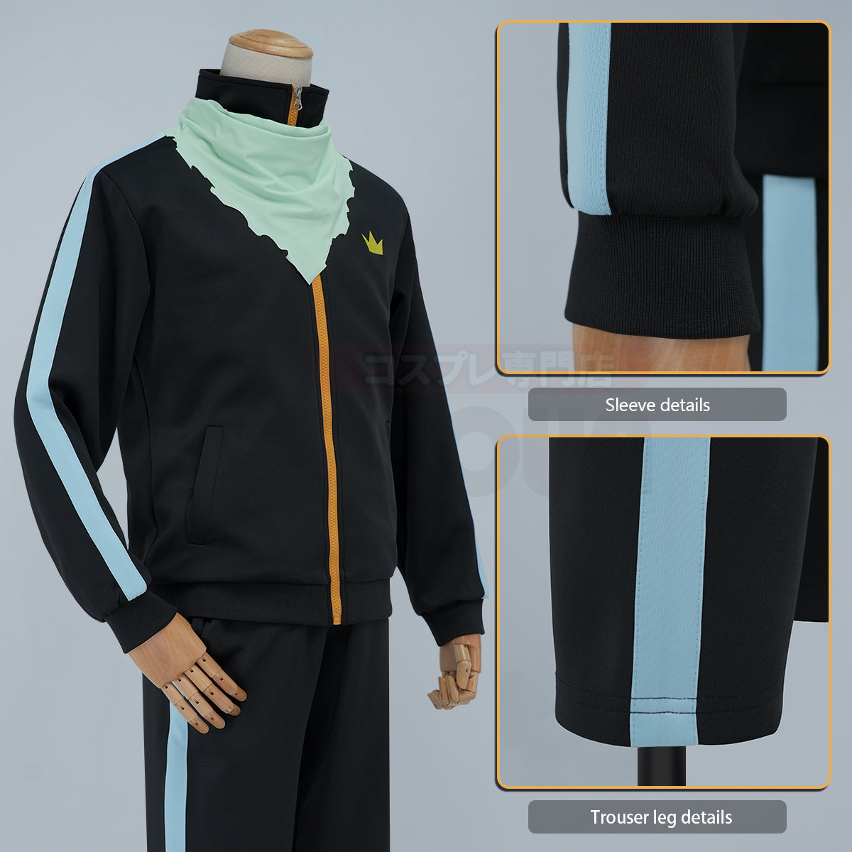 HOLOUN Noragami Anime Yato Cosplay Costume Embroidery Tracksuit Pants Scarf Daily Wearing  Halloween Christmas Gift