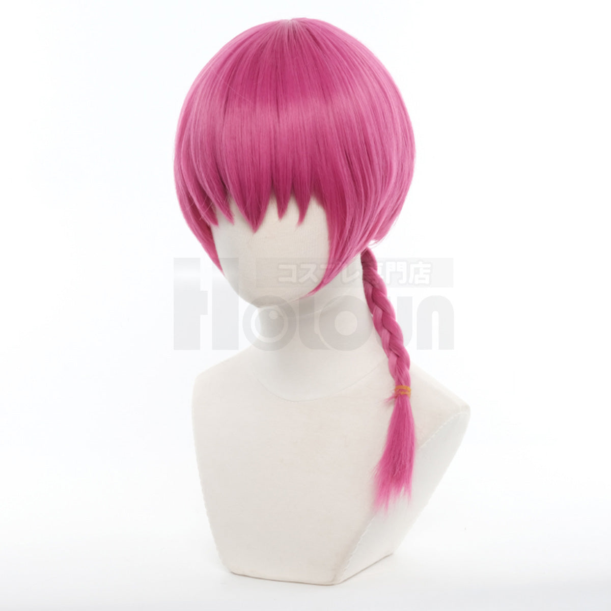 HOLOUN Ranma 1/2 Anime Ranma Saotome Cosplay Wig Rose-red Rose Net Synthetic Fiber Adjustable Size Heat Resistant Female