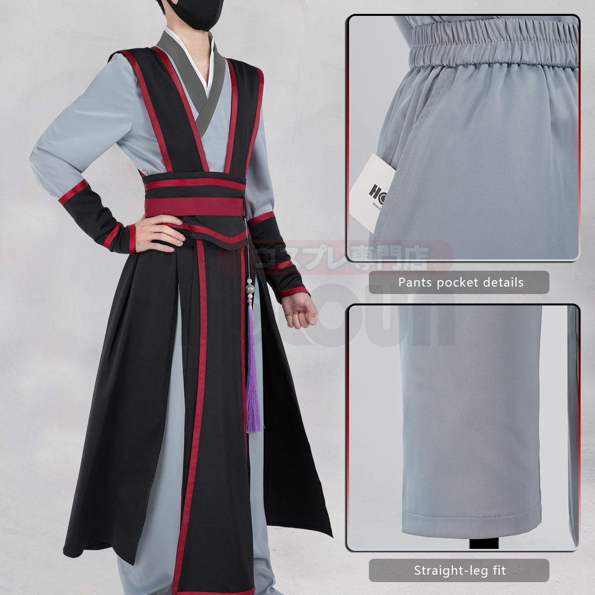 Pre-sale HOLOUN Mo Dao Zu Shi Anime Wei Wuxian Cosplay Costume Grandmaster of Demonic Cultivation Halloween Christmas Convention