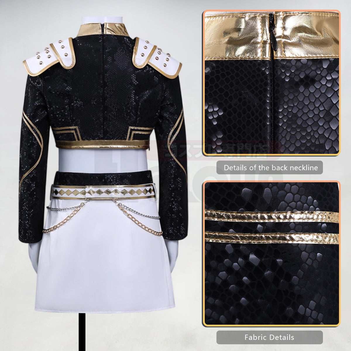 HOLOUN Anime Zoey Rumi Mira Kid Child Version Black Stage Cosplay Costume Jacket Shorts Skirt Halloween Christmas Convention