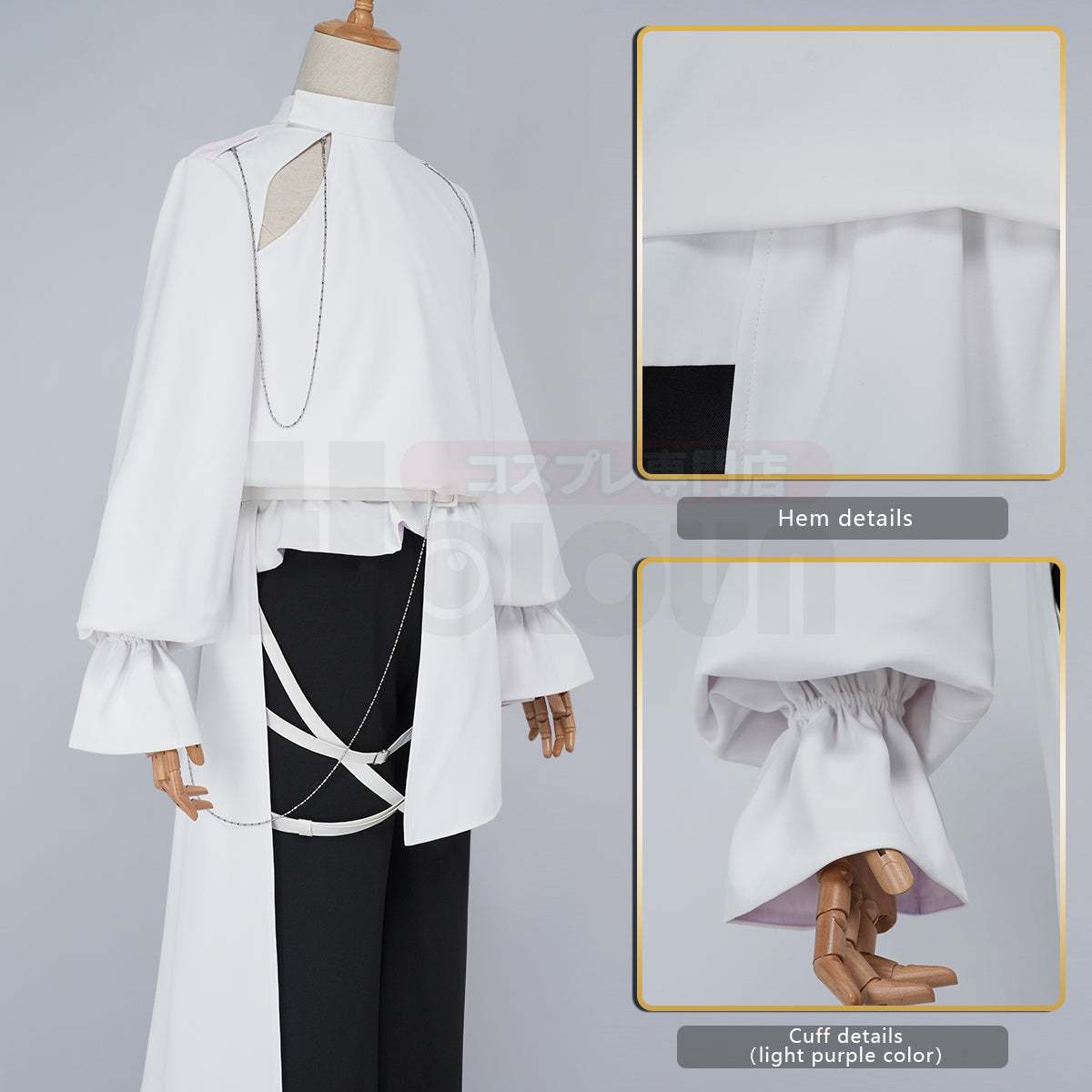 HOLOUN Alien Stage Luka Cosplay Costume White Fancy Party Tailing Shirt Pants Carnival Uniforms Christmas New Year Gift