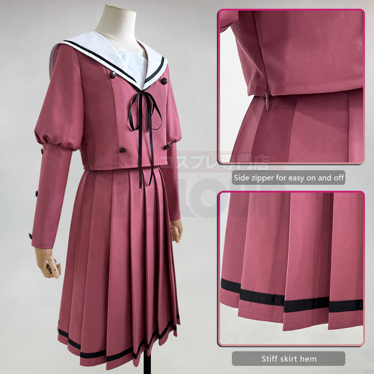 Pre-sale HOLOUN The Fragrant Flower Blooms with Dignity Anime Waguri Kaoruko Cosplay Costume JK Skirt Uniform Daily Halloween Christmas
