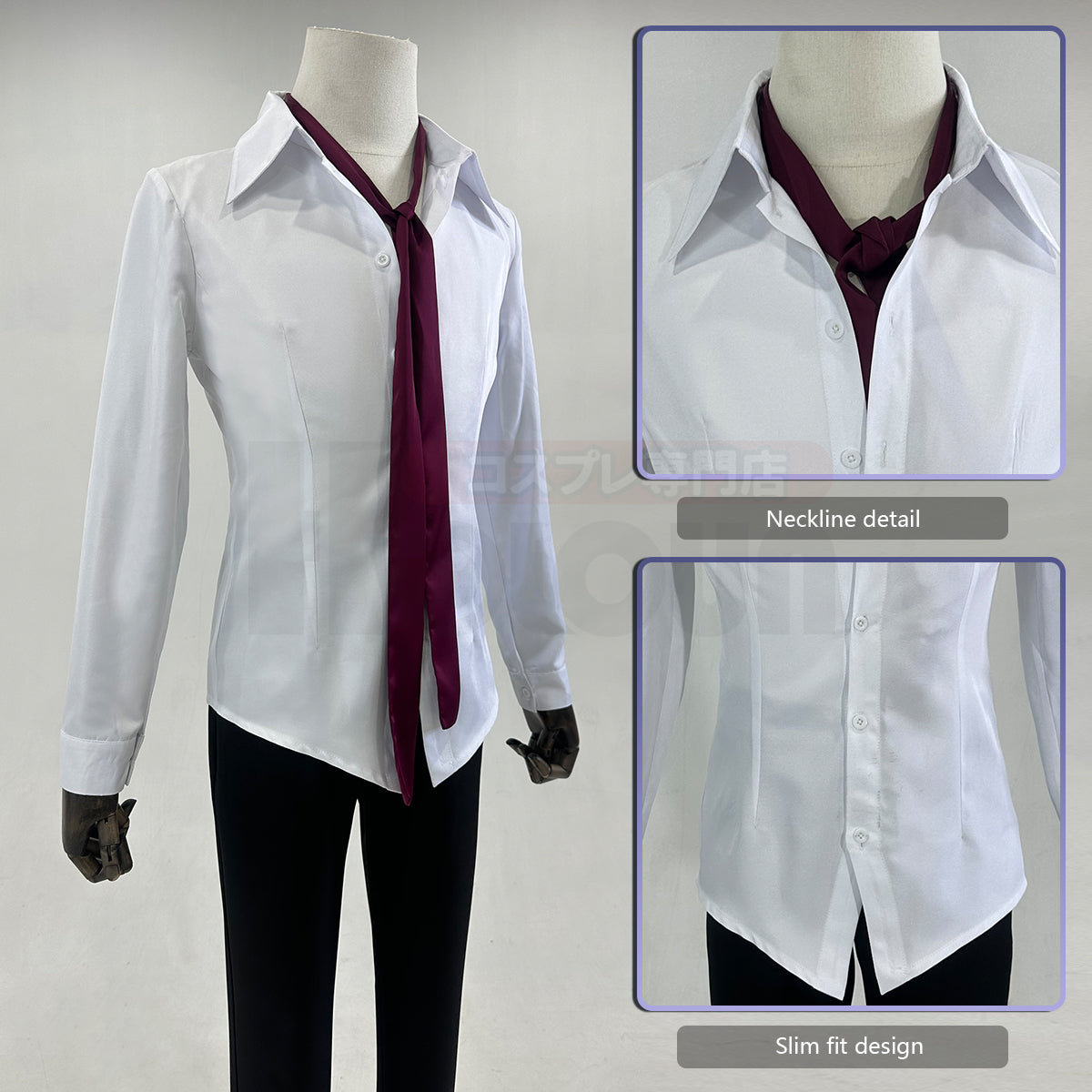 HOLOUN Diabolik Lovers Anime Sakamaki Ayat Cosplay Costume School Uniform Embroidery Suit Pants Shirt Tie Daily Wear Cos