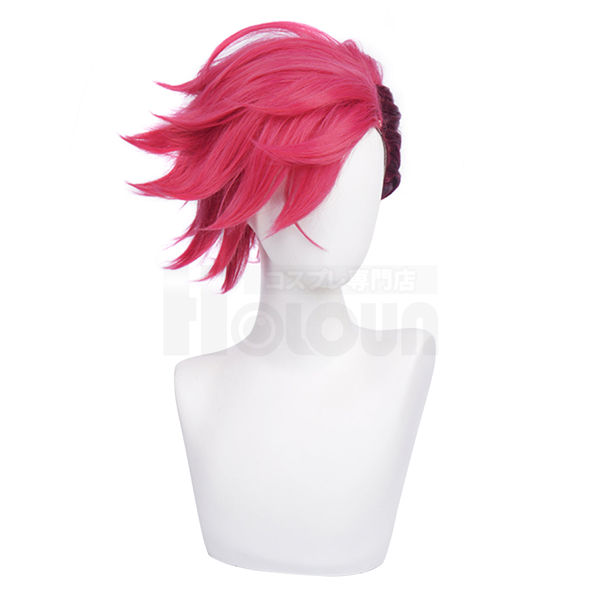 Pre-sale HOLOUN LOL Game Vi The Piltover Enforce Cosplay Costume Wig Faux Leather Jacket  Halloween Christmas Convention Pants Vest