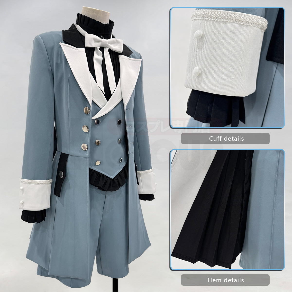 Pre-sale HOLOUN Anime Ciel Phantomhive Brother Cosplay Costume Coat Shorts Shirt Vest Animation Convention Halloween Christmas