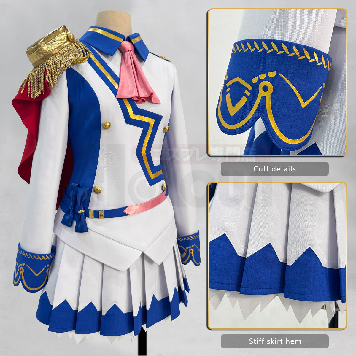 Pre-sale HOLOUN Derby Game Tokai Teio Cosplay Costume Halloween Convention Christmas Red Shawl JK Skirt Gloves Gift