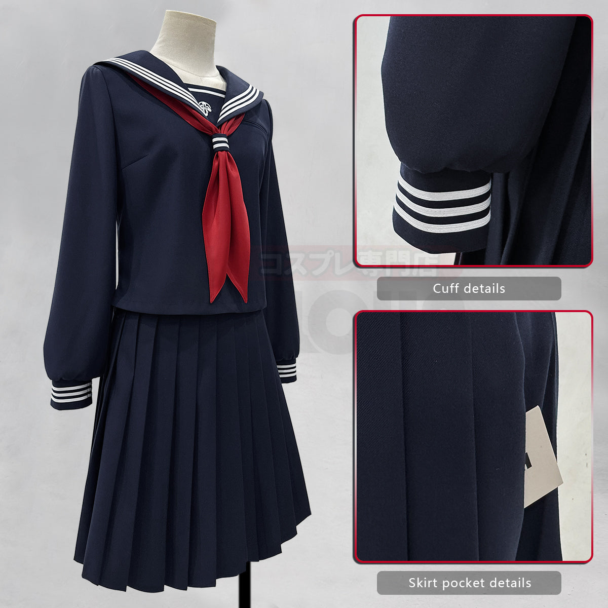 Pre-sale HOLOUN Silent Game Hinako Shimizu Cosplay Costume JK Skirt School Uniform Convention Halloween Christmas