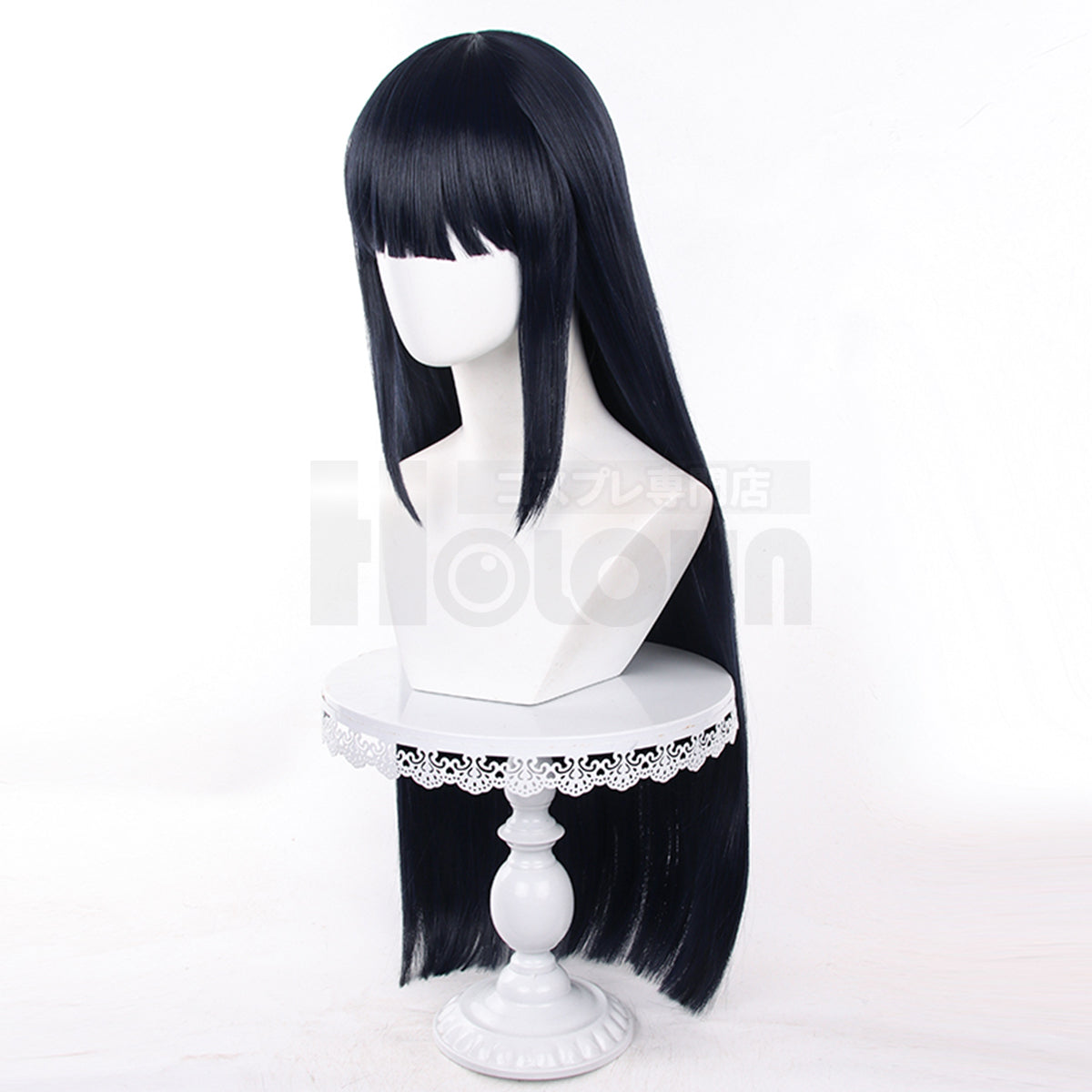 HOLOUN Anime Hyuga Hinata Cosplay Wig Rose Net Synthetic Fiber Adjustable Size