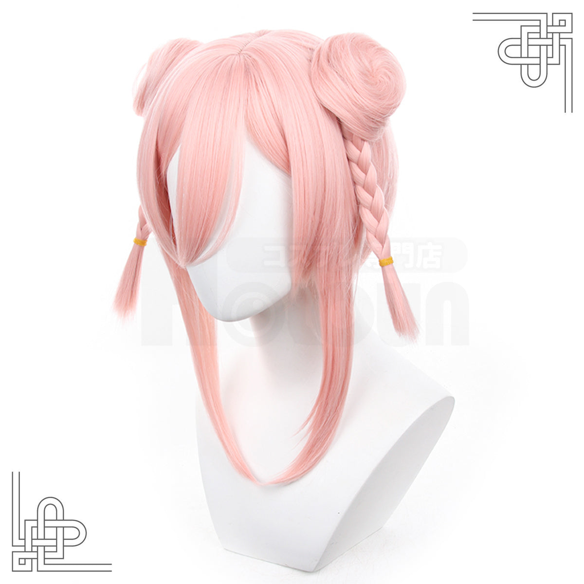 HOLOUN Blue Lock Manga Anime Chigiri Cosplay Wig Rose Net Synthetic Fiber Light Pink